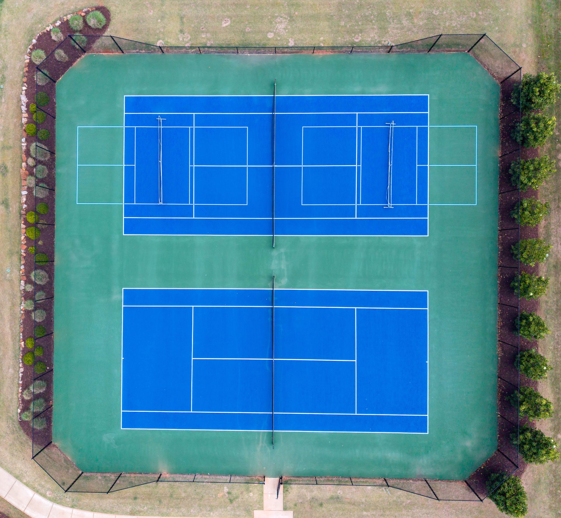 40 - Tennis Courts - Overview - Looking East
